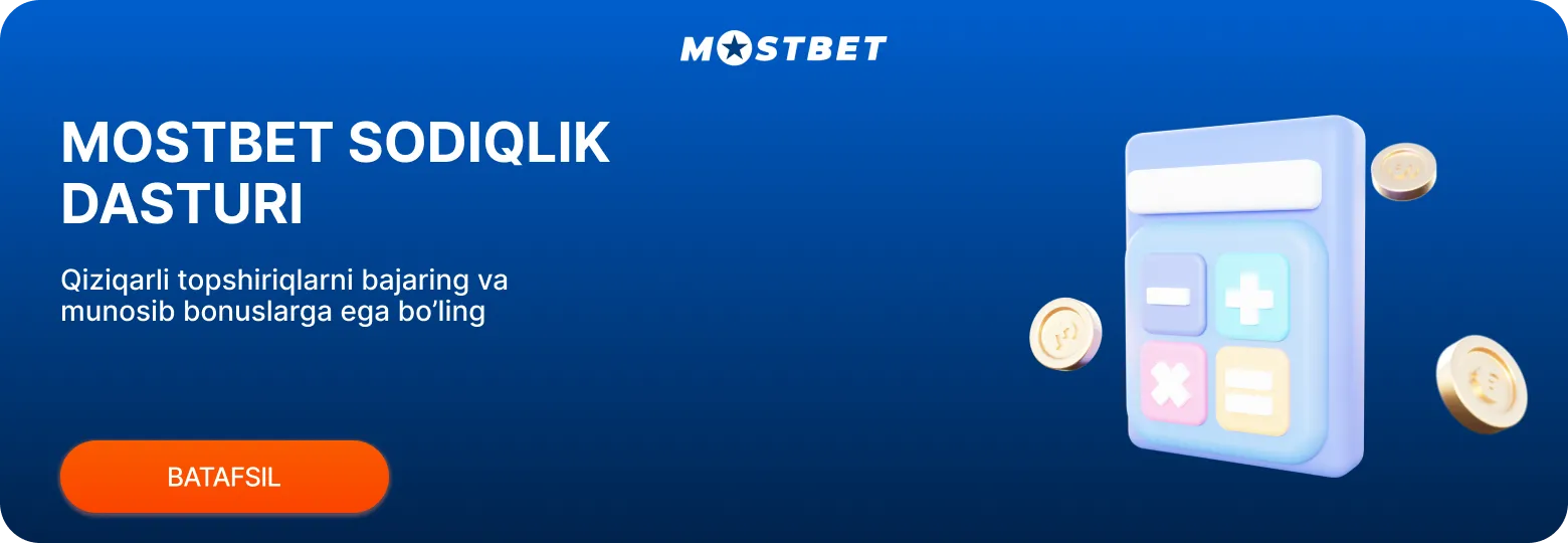 Mostbet Sodiqlik